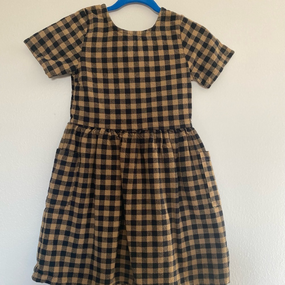 LITTLE COTTONWOOD Girl’s meadow dress - midnight blue, size 4-5